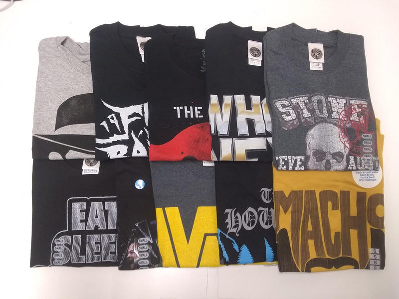 Load image into Gallery viewer, 10 Men Size Small WWE T-shirts | Cena Orton Undertaker The Rock Lot 2 S by EWS | Extreme Wrestling Shirts