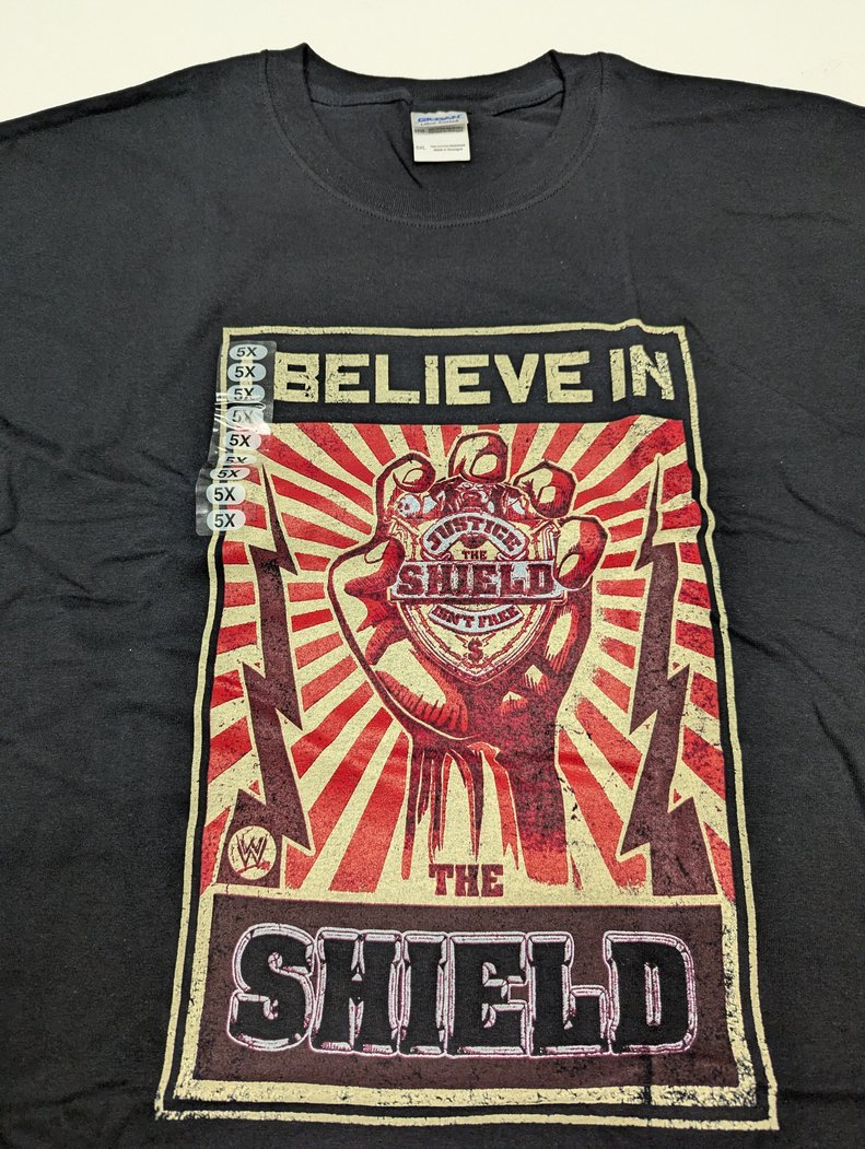 Load image into Gallery viewer, 6 Men Size 5XL WWE T-shirts | Cena Orton Undertaker The Rock Lot 2 5XL by EWS | Extreme Wrestling Shirts