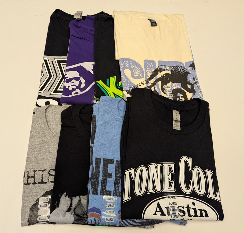 Load image into Gallery viewer, 8 Men Size X-Large WWE T-shirts | Cena Orton Undertaker The Rock Lot 2 XL by EWS | Extreme Wrestling Shirts