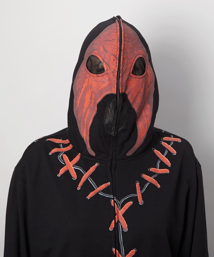 Load image into Gallery viewer, Adult Size Kane WWE Zipper Mask Lightweight Hoody Sweatshirt by WWE | Extreme Wrestling Shirts