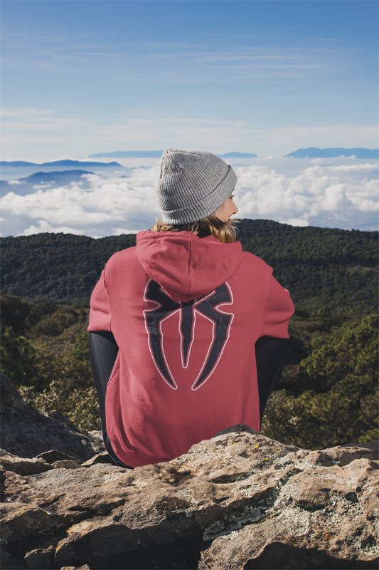 Load image into Gallery viewer, Air Roman Reigns Superman Punch Red Pullover Hoody Sweatshirt by EWS | Extreme Wrestling Shirts