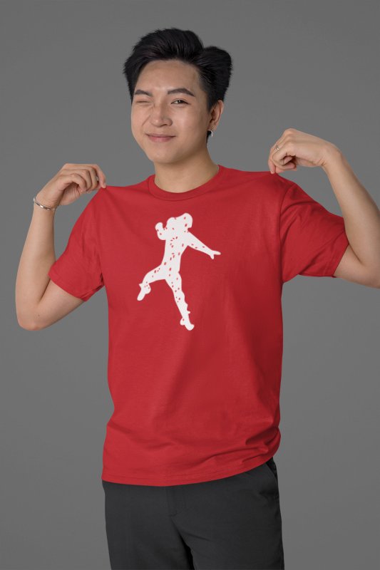 Load image into Gallery viewer, Air Roman Reigns Superman Punch Red T-shirt by EWS | Extreme Wrestling Shirts