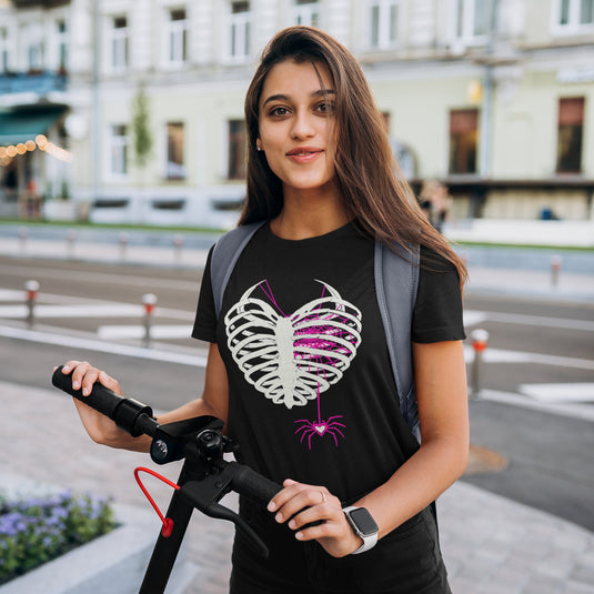 AJ Lee Black Widow Ribs CM Punk T-shirt by EWS | Extreme Wrestling Shirts