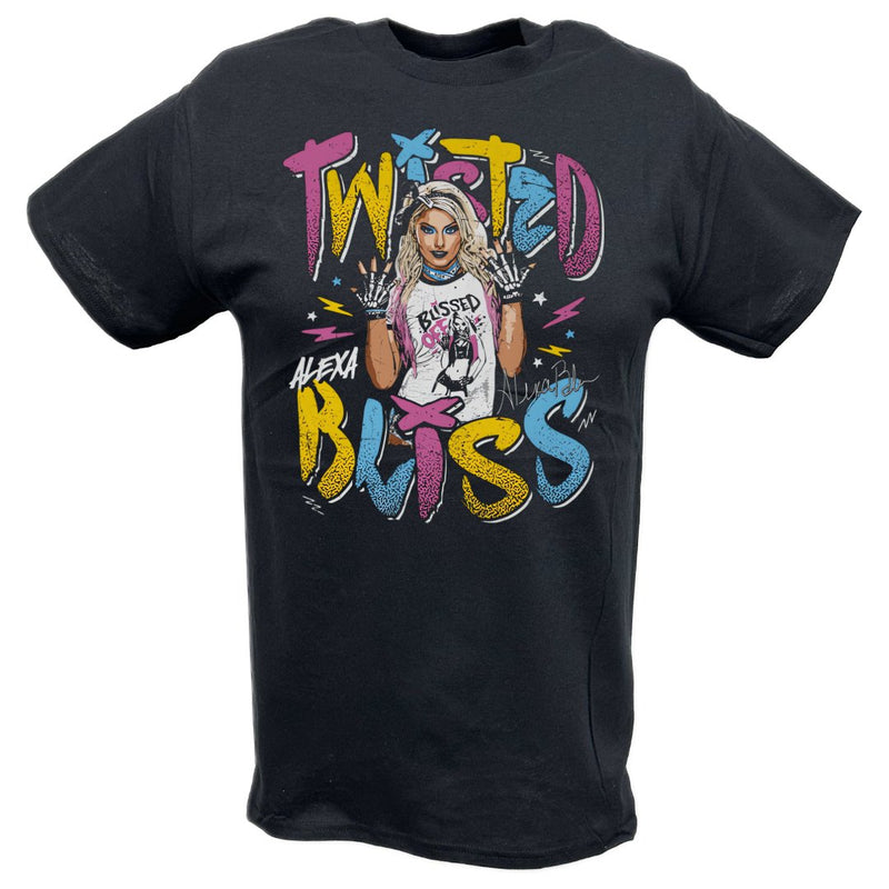 Load image into Gallery viewer, Alexa Bliss Twisted Bliss Hands Up Black T-shirt by EWS | Extreme Wrestling Shirts
