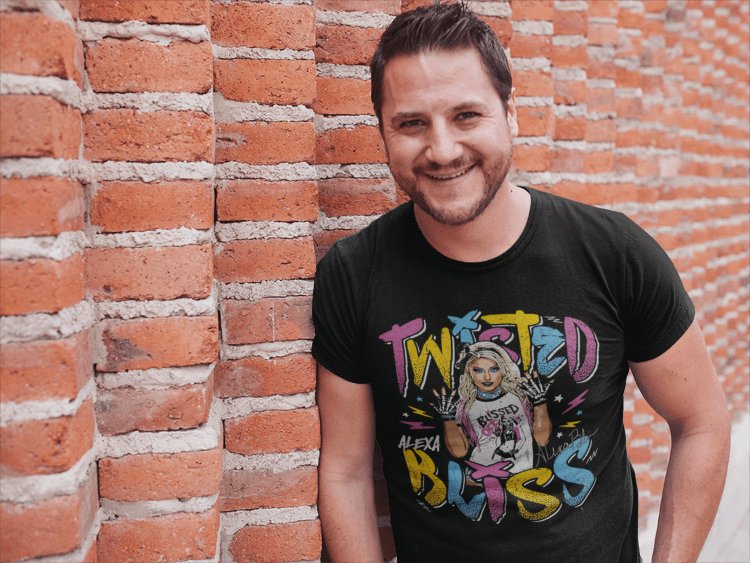 Load image into Gallery viewer, Alexa Bliss Twisted Bliss Hands Up Black T-shirt by EWS | Extreme Wrestling Shirts