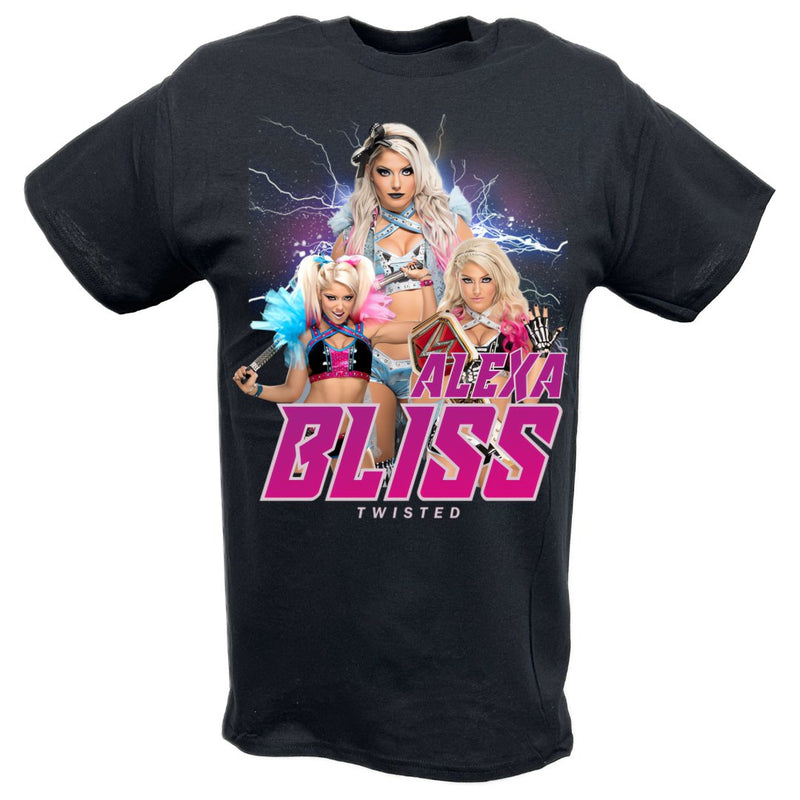 Load image into Gallery viewer, Alexa Bliss Twisted Triple Pose T-shirt by EWS | Extreme Wrestling Shirts