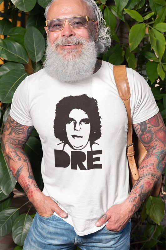 Andre the Giant Big Dre Mens White T-shirt Sports Mem, Cards & Fan Shop > Fan Apparel & Souvenirs > Wrestling by EWS | Extreme Wrestling Shirts
