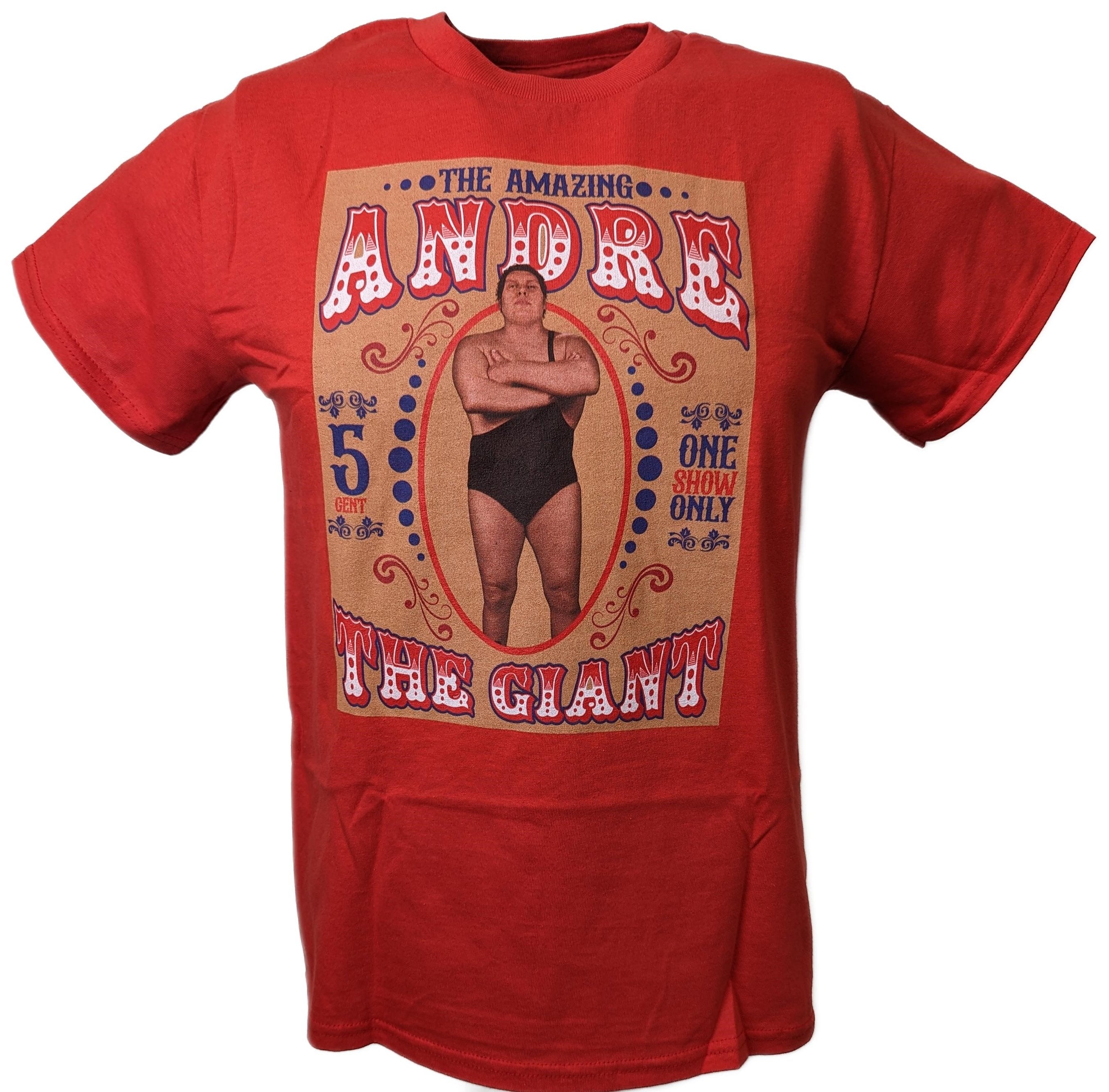 Andre The Giant Carnival Sideshow Mens Red T-shirt – Extreme