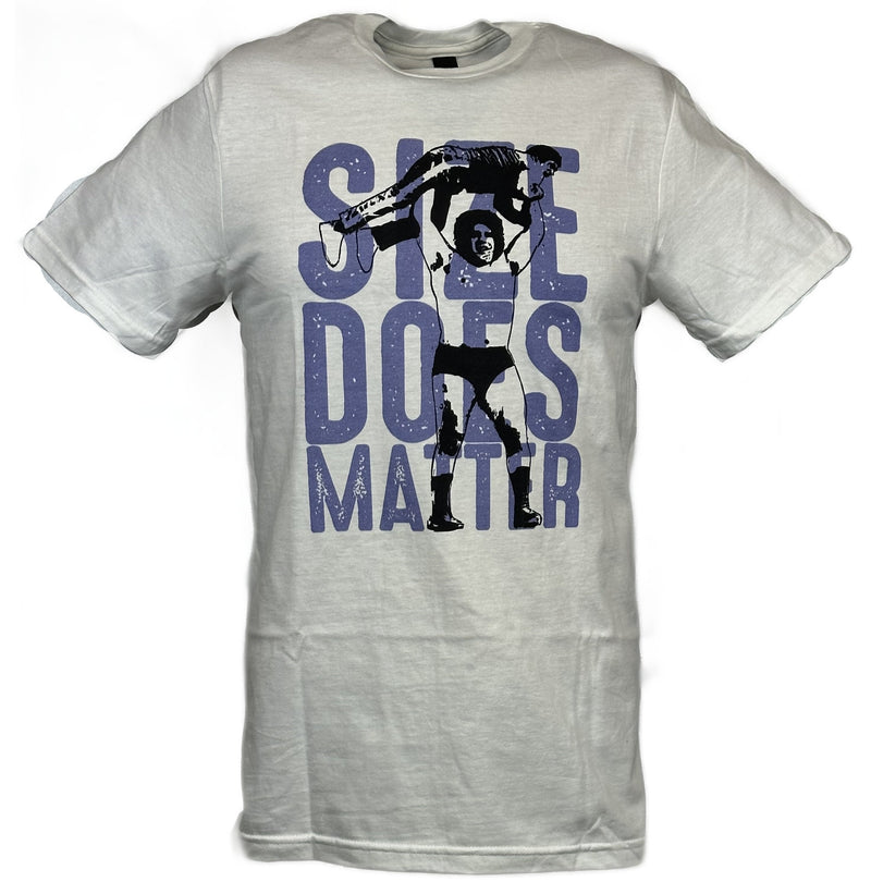 Load image into Gallery viewer, Andre the Giant Lightweight White T-shirt Size Does Matter Sports Mem, Cards & Fan Shop > Fan Apparel & Souvenirs > Wrestling by Andre the Giant | Extreme Wrestling Shirts