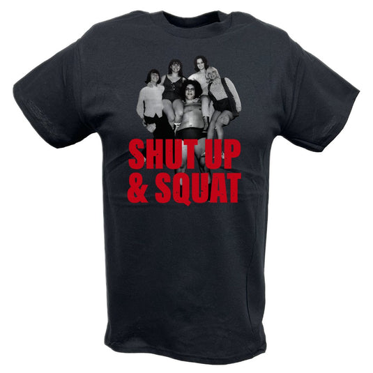 Andre The Giant Shut Up and Squat Mens Black T-shirt Sports Mem, Cards & Fan Shop > Fan Apparel & Souvenirs > Wrestling by EWS | Extreme Wrestling Shirts