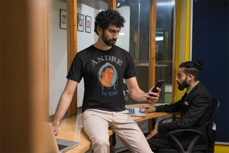 Load image into Gallery viewer, Andre the Giant Staredown T-shirt by EWS | Extreme Wrestling Shirts