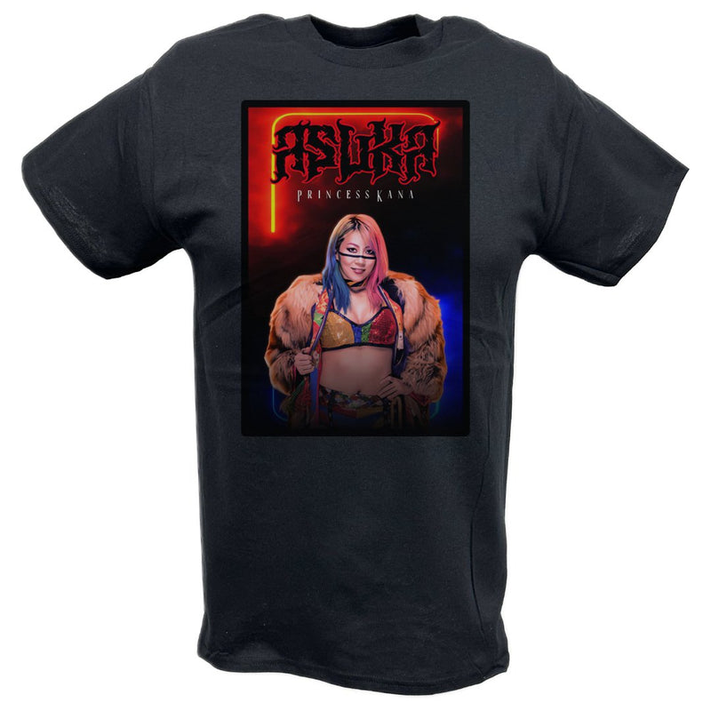 Load image into Gallery viewer, Asuka Princess Kana Black T-shirt by EWS | Extreme Wrestling Shirts