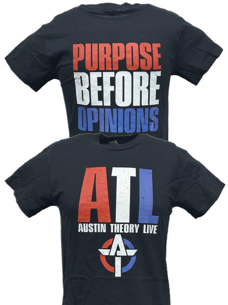 Load image into Gallery viewer, Austin Theory Purpose Before Opinions Mens T-shirt by WWE | Extreme Wrestling Shirts