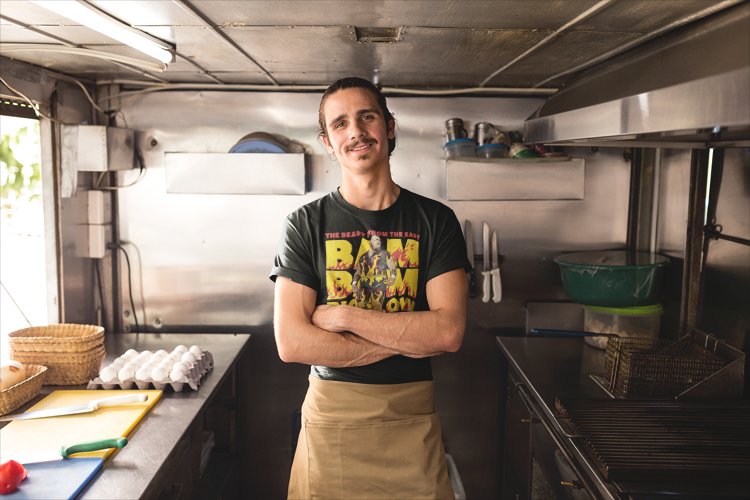 Load image into Gallery viewer, Bam Bam Bigelow Beast From The East Black T-shirt by EWS | Extreme Wrestling Shirts