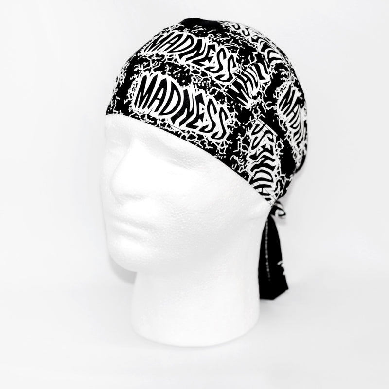 Load image into Gallery viewer, Bandana Skull Cap Doo Rag for Macho Man Randy Savage Costume Black by EWS | Extreme Wrestling Shirts