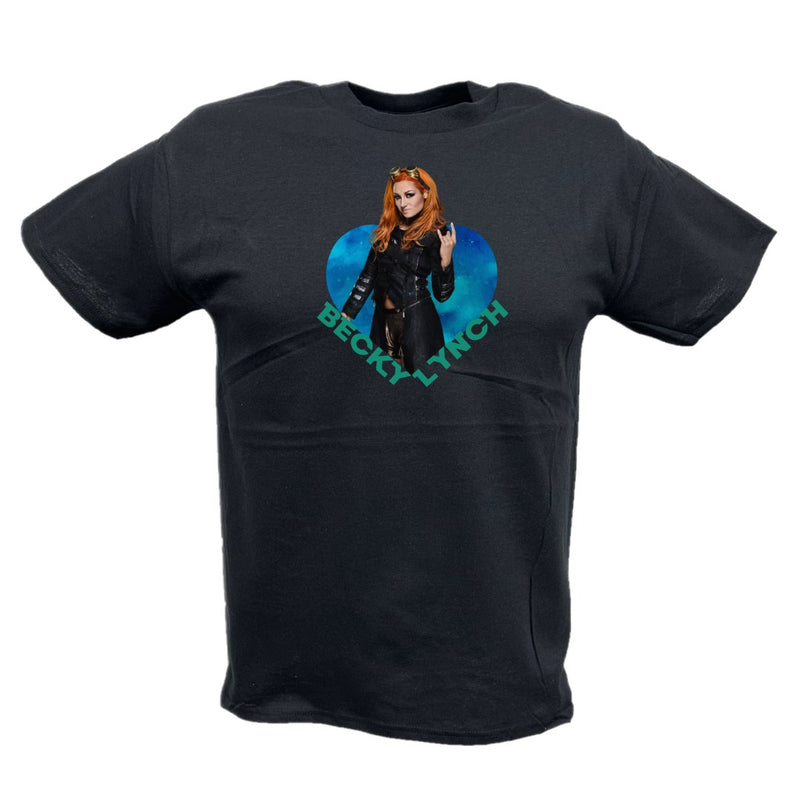 Load image into Gallery viewer, Becky Lynch Rockstar Heart Kids Black T-shirt by EWS | Extreme Wrestling Shirts