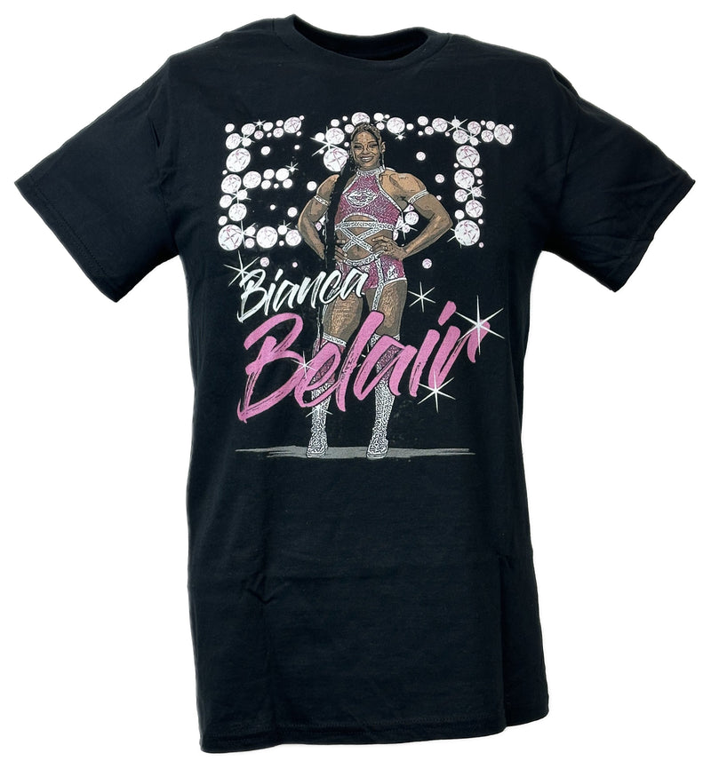 Load image into Gallery viewer, Bianca Belair EST Bling Black T-shirt by EWS | Extreme Wrestling Shirts
