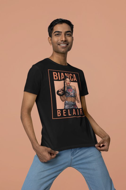 Load image into Gallery viewer, Bianca Belair Ponytail Pose T-shirt by EWS | Extreme Wrestling Shirts