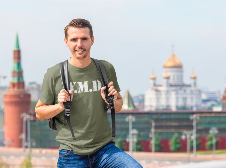 Load image into Gallery viewer, Big Show WMD Precision Strike Miltary Green T-shirt by EWS | Extreme Wrestling Shirts