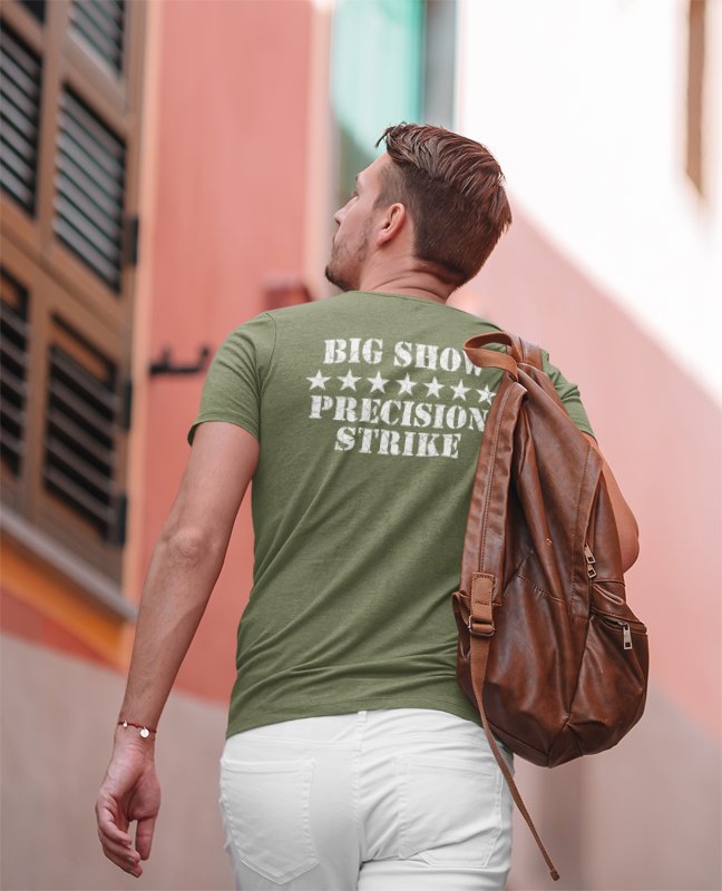 Load image into Gallery viewer, Big Show WMD Precision Strike Miltary Green T-shirt by EWS | Extreme Wrestling Shirts