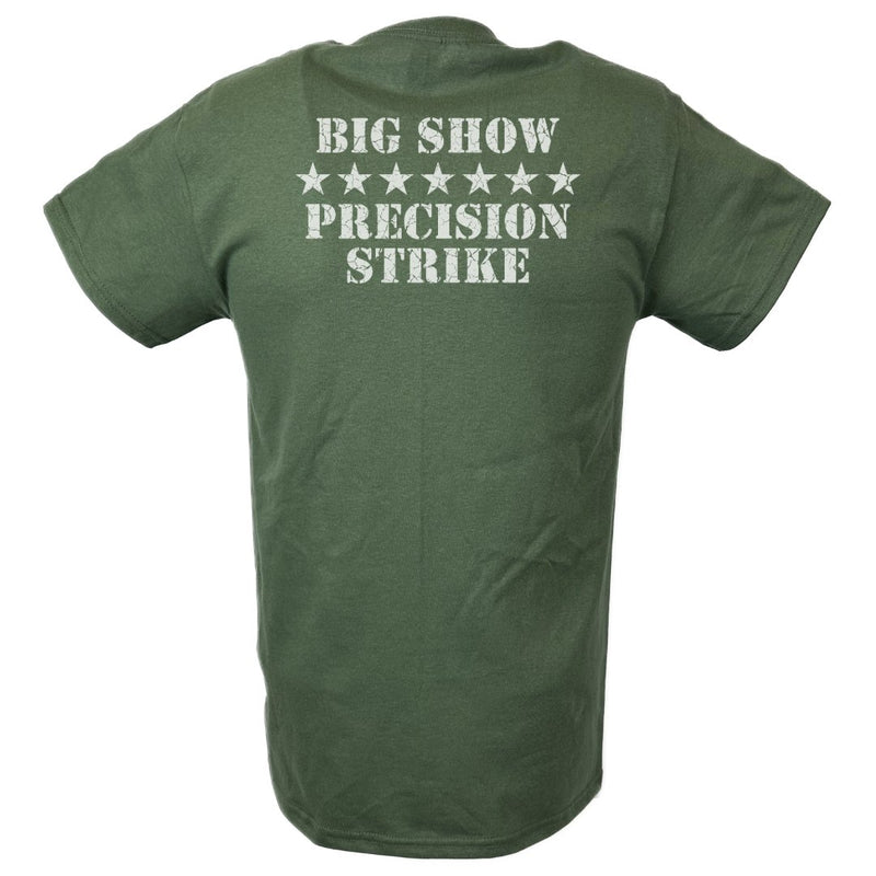 Load image into Gallery viewer, Big Show WMD Precision Strike Miltary Green T-shirt by EWS | Extreme Wrestling Shirts