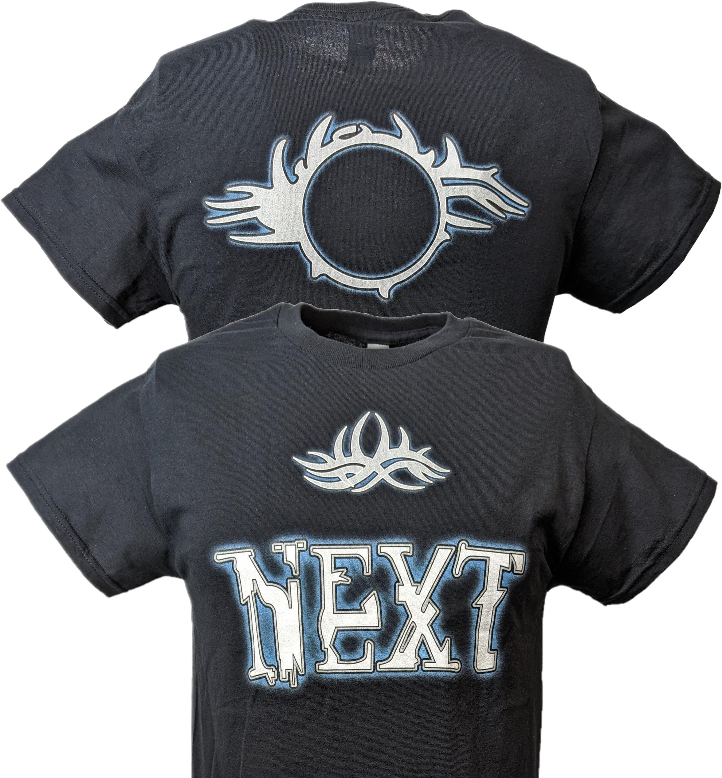 Bill Goldberg Blue Next Logo Black T-shirt – Extreme Wrestling Shirts