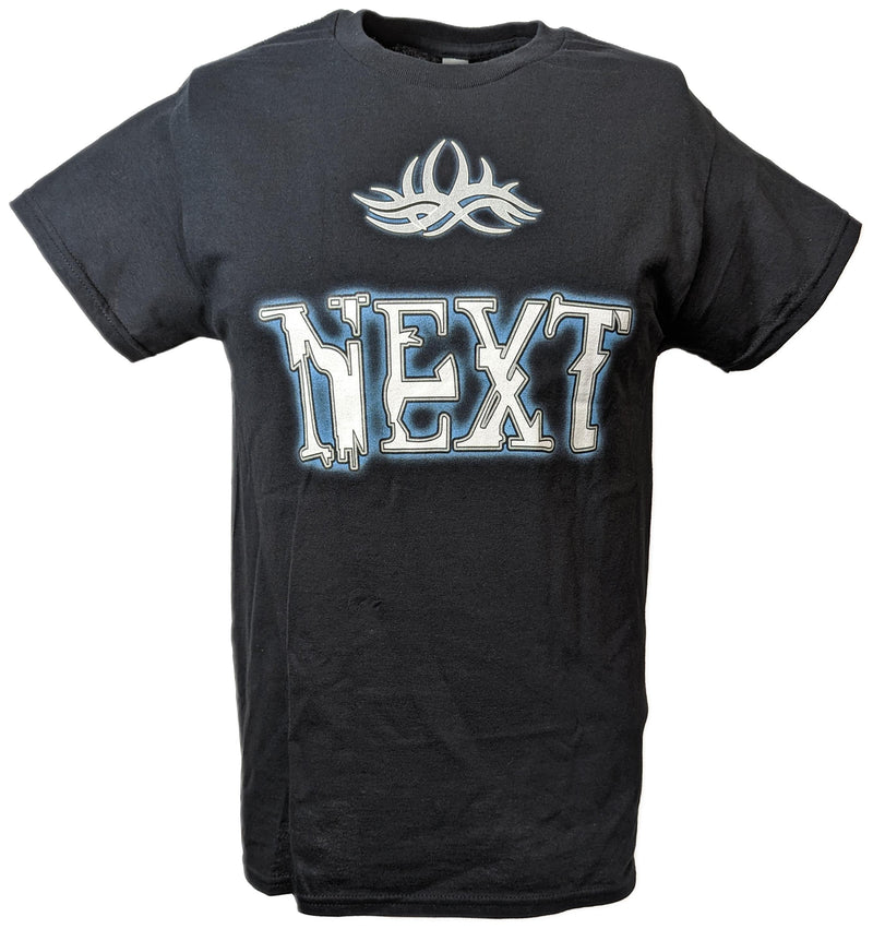 Load image into Gallery viewer, Bill Goldberg Blue Next Logo Black T-shirt by EWS | Extreme Wrestling Shirts