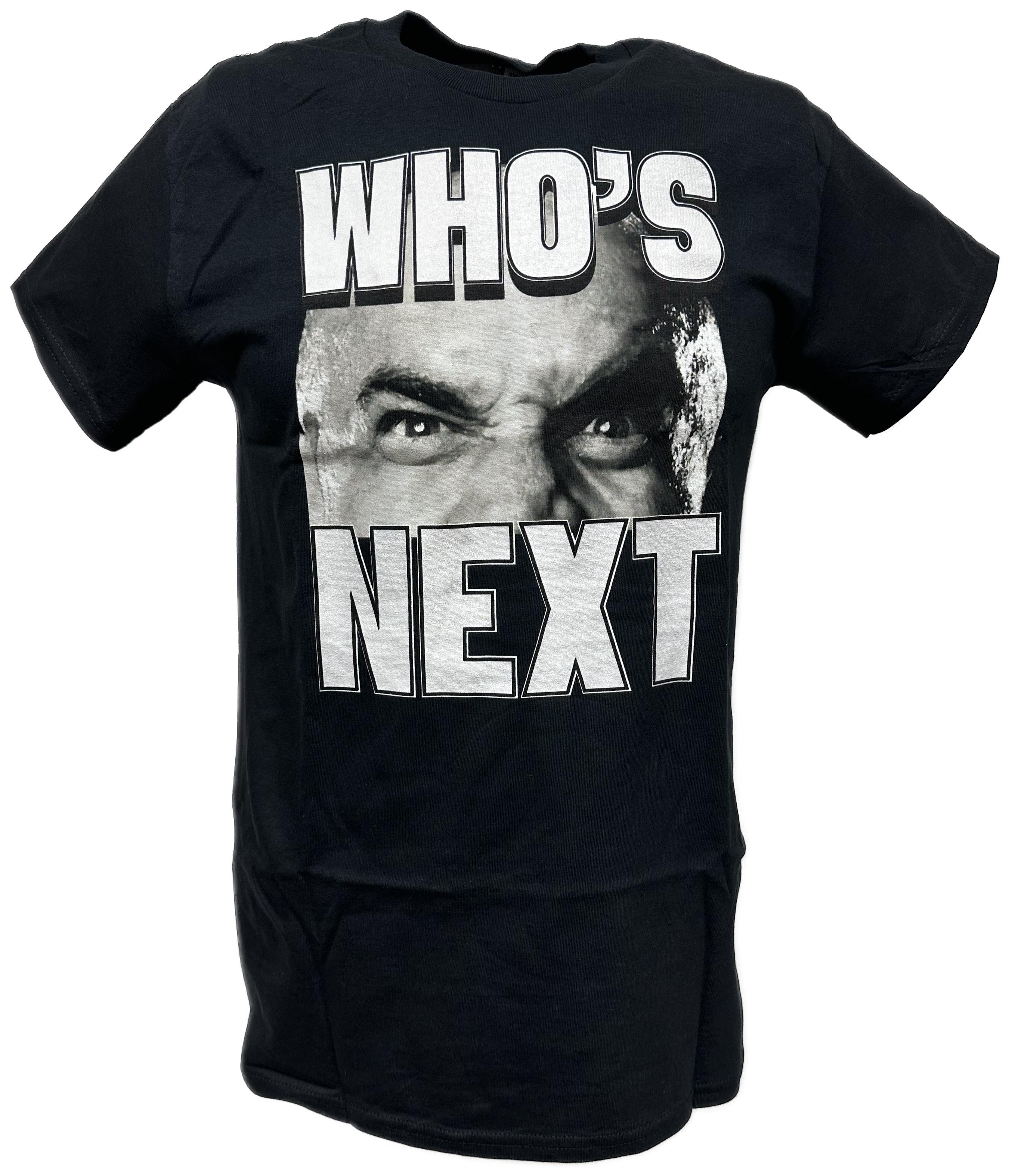 Bill Goldberg Who's Next Big Logo Mens T-shirt – Extreme Wrestling