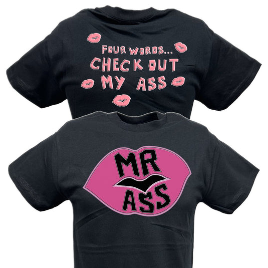 Billy Gunn Four Words WWE Mens Black T-shirt by EWS | Extreme Wrestling Shirts