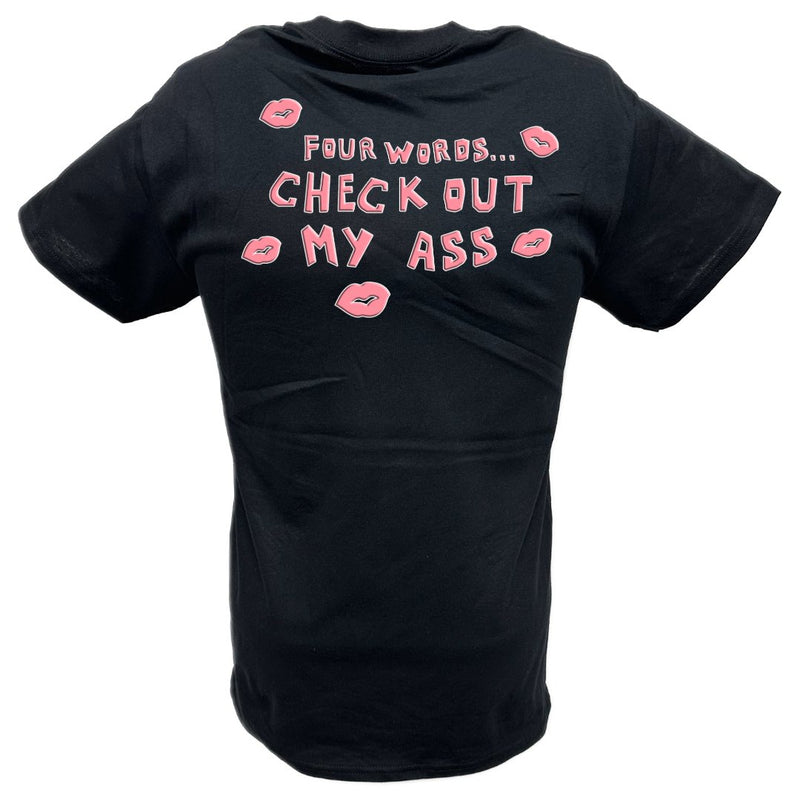 Load image into Gallery viewer, Billy Gunn Four Words WWE Mens Black T-shirt by EWS | Extreme Wrestling Shirts
