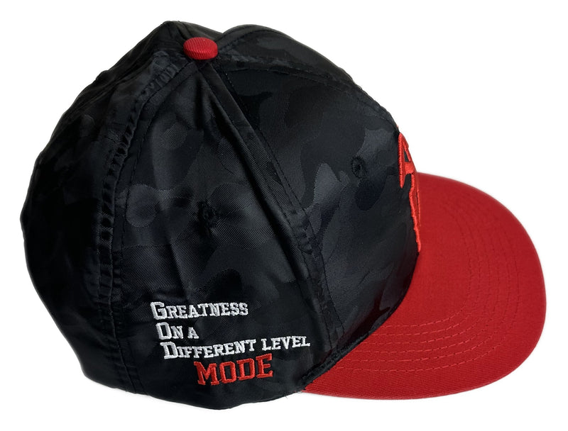 Load image into Gallery viewer, Black and Red Roman Reigns G.O.D. Mode Men's Adjustable Hat by WWE | Extreme Wrestling Shirts