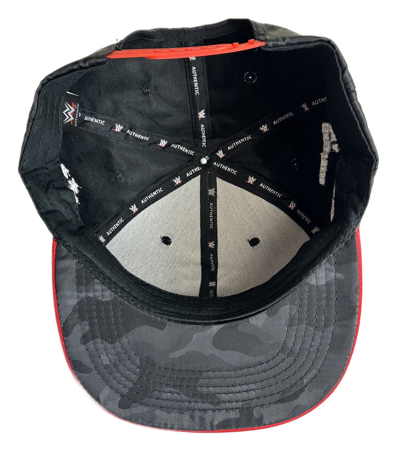 Load image into Gallery viewer, Black and Red Roman Reigns G.O.D. Mode Men's Adjustable Hat by WWE | Extreme Wrestling Shirts