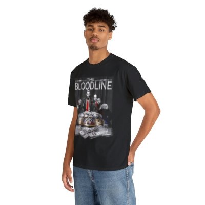 Load image into Gallery viewer, Bloodline Roman Reigns Usos Black T-shirt by EWS | Extreme Wrestling Shirts