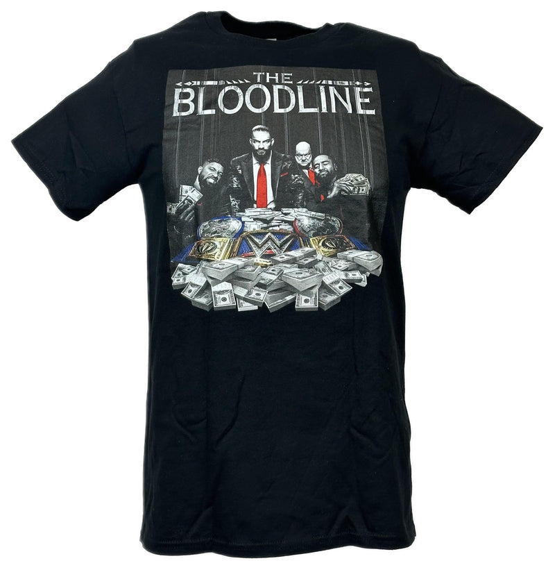 Load image into Gallery viewer, Bloodline Roman Reigns Usos Black T-shirt by EWS | Extreme Wrestling Shirts