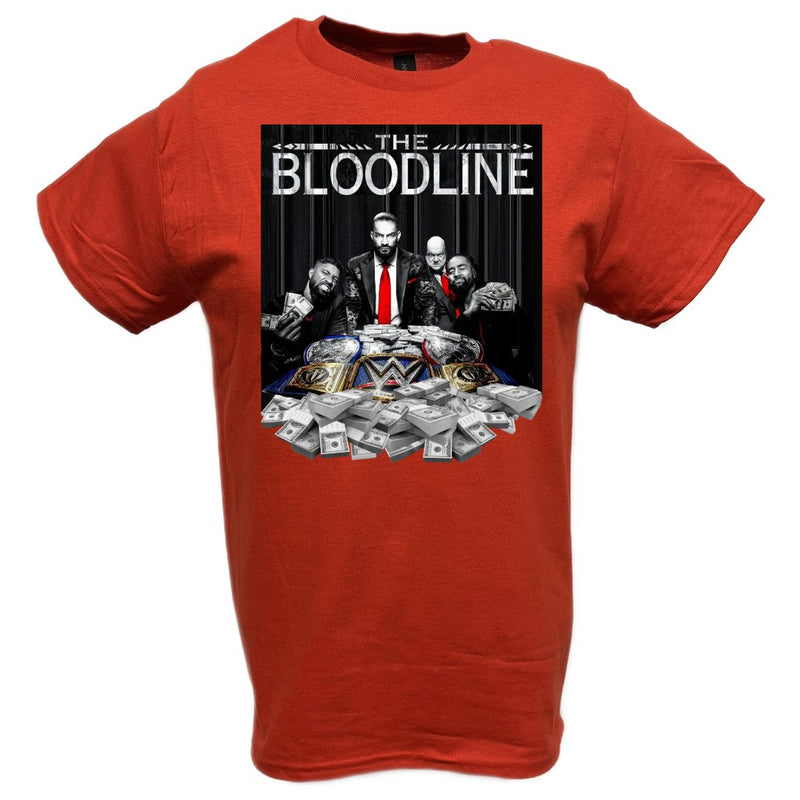 Load image into Gallery viewer, Bloodline Roman Reigns Usos Red T-shirt by EWS | Extreme Wrestling Shirts