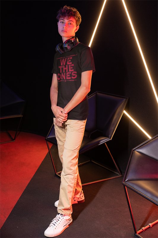 Load image into Gallery viewer, Bloodline We The Ones Red Print Black T-shirt by WWE | Extreme Wrestling Shirts