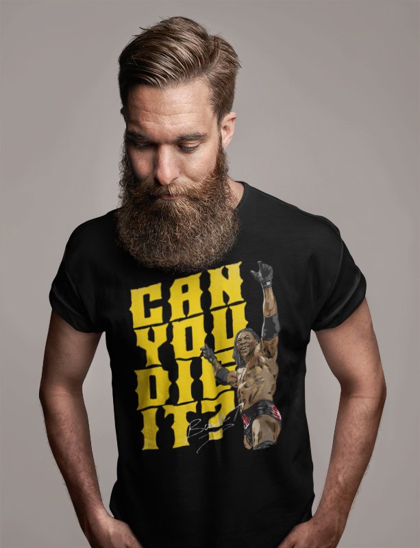 Load image into Gallery viewer, Booker T Can You Dig It Bold Black T-shirt by EWS | Extreme Wrestling Shirts