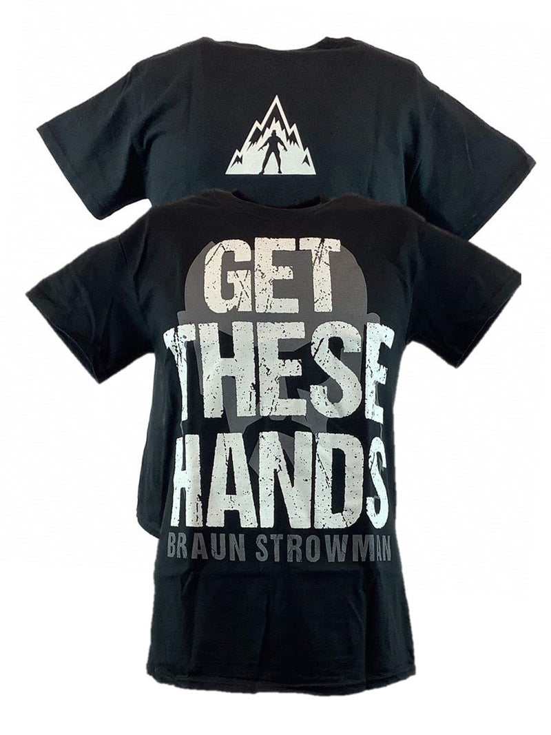 Load image into Gallery viewer, Braun Strowman Get These Hands Mens Black T-shirt Sports Mem, Cards & Fan Shop > Fan Apparel & Souvenirs > Wrestling by Extreme Wrestling Shirts | Extreme Wrestling Shirts