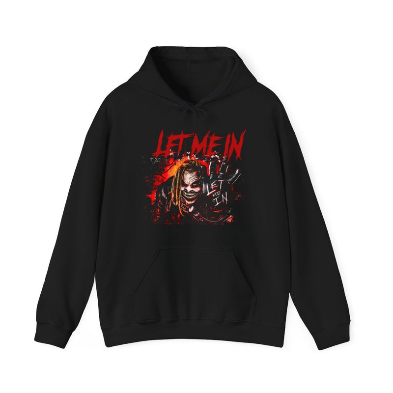 Load image into Gallery viewer, Bray Wyatt The Fiend Let Me In Black Hoody Pullover by EWS | Extreme Wrestling Shirts