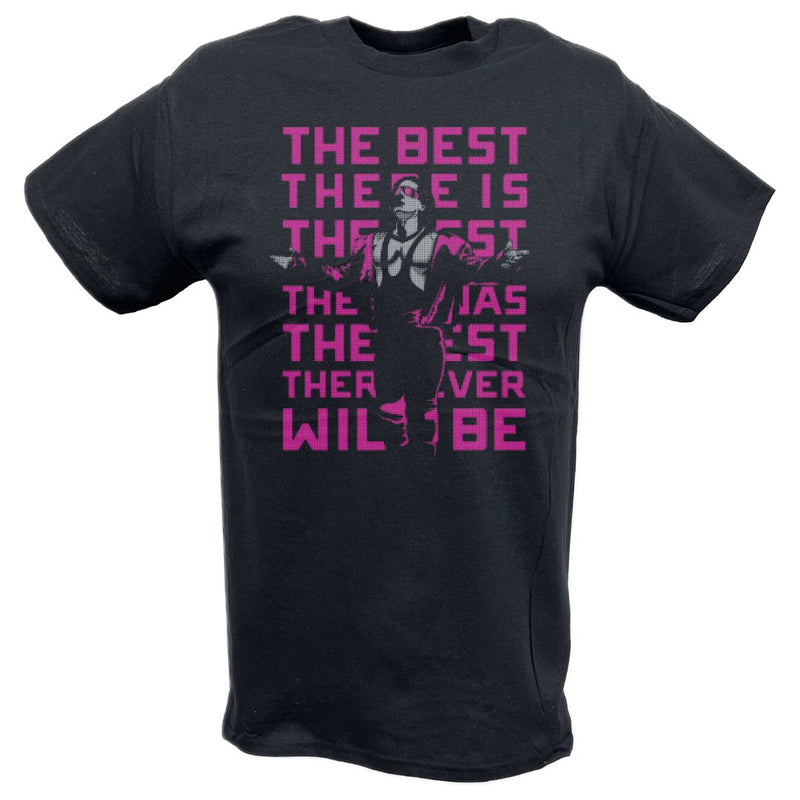 Load image into Gallery viewer, Bret Hart The Best There Is Repeat Logo Black T-shirt by EWS | Extreme Wrestling Shirts