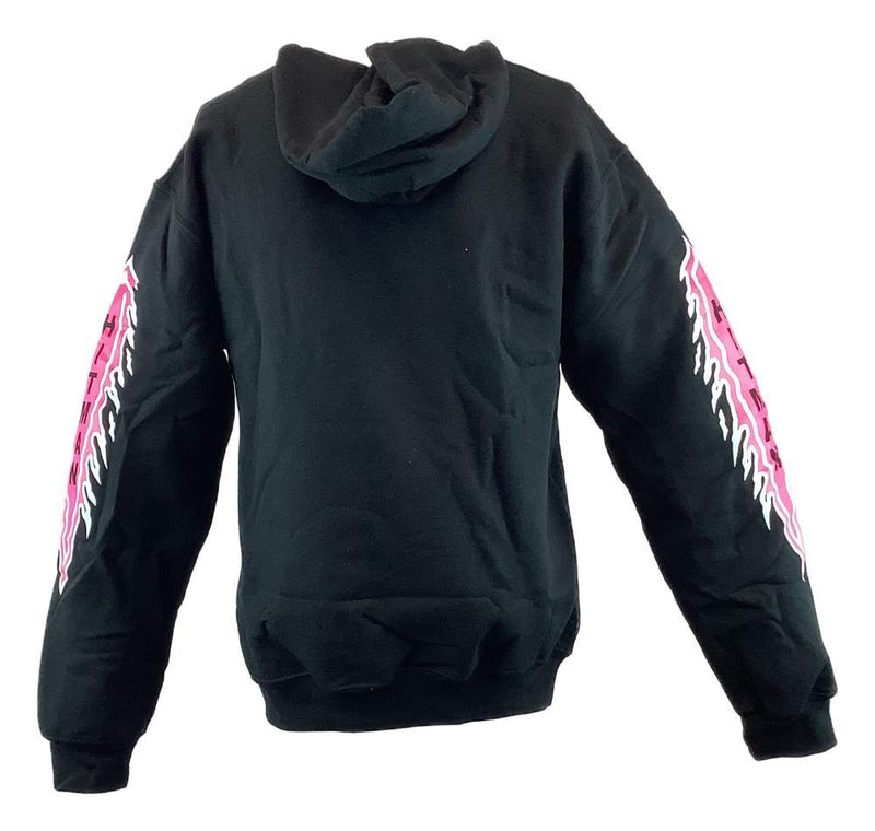 Load image into Gallery viewer, Bret Hitman Hart Black Pink Pullover Hoody Sweatshirt New Sports Mem, Cards & Fan Shop > Fan Apparel & Souvenirs > Wrestling by Hybrid Tees | Extreme Wrestling Shirts