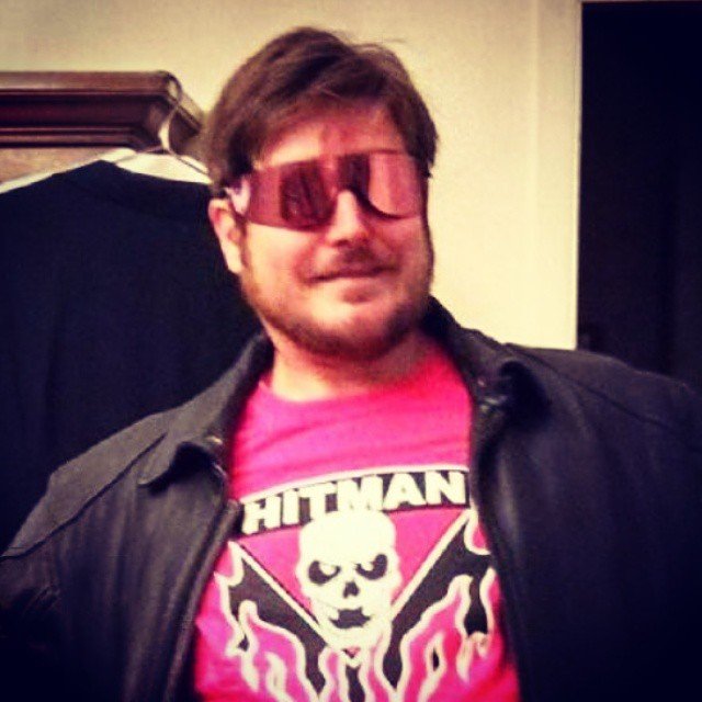 Load image into Gallery viewer, Bret Hitman Hart Pink Mens T-shirt Single Sided Print Sports Mem, Cards & Fan Shop > Fan Apparel & Souvenirs > Wrestling by Hybrid Tees | Extreme Wrestling Shirts