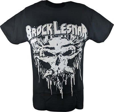 Brock Lesnar Carnage Skull Black Mens T-shirt Sports Mem, Cards & Fan Shop > Fan Apparel & Souvenirs > Wrestling by Hybrid Tees | Extreme Wrestling Shirts