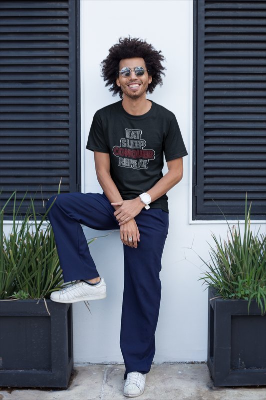 Brock Lesnar Eat Sleep Conquer Repeat Mens T-shirt Sports Mem, Cards & Fan Shop > Fan Apparel & Souvenirs > Wrestling by EWS | Extreme Wrestling Shirts