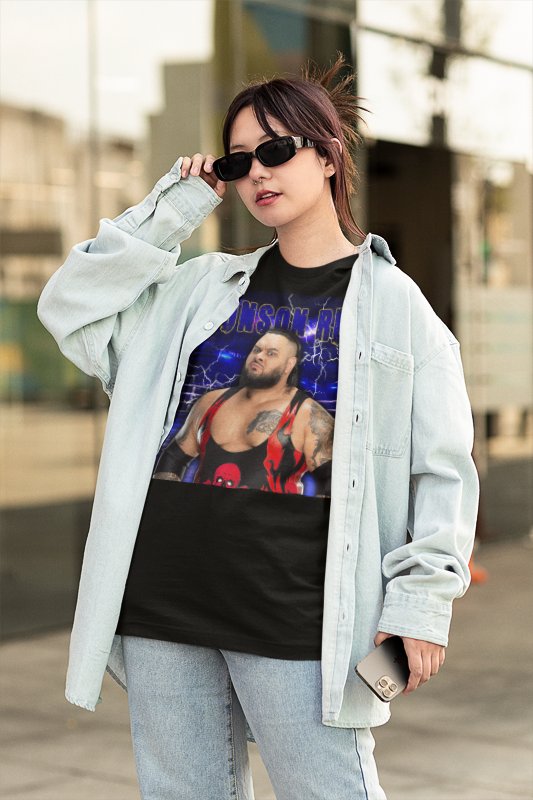 Load image into Gallery viewer, Bronson Reed Highlight Black T-shirt by EWS | Extreme Wrestling Shirts