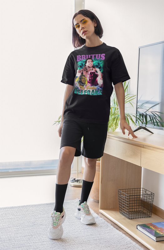 Load image into Gallery viewer, Brutus the Barber Beefcake Collage T-shirt by EWS | Extreme Wrestling Shirts