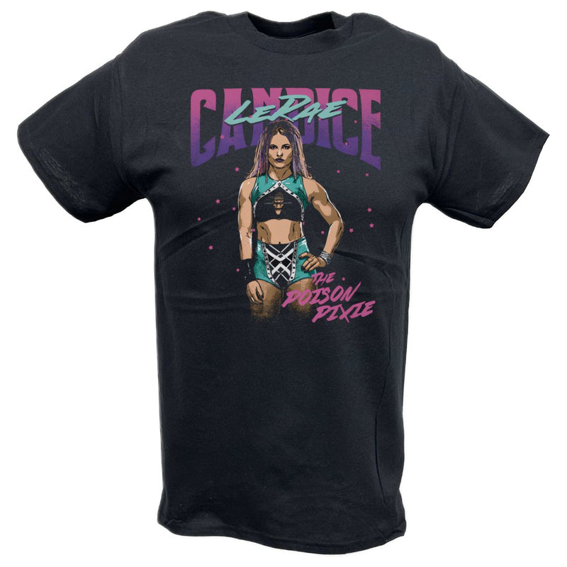 Load image into Gallery viewer, Candice LeRae Poison Pixie Black T-shirt by EWS | Extreme Wrestling Shirts