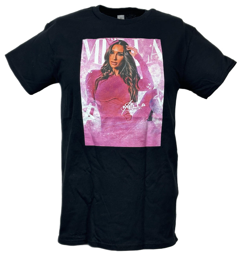Load image into Gallery viewer, Carmella Mella is Money Poster Print Black T-shirt by EWS | Extreme Wrestling Shirts
