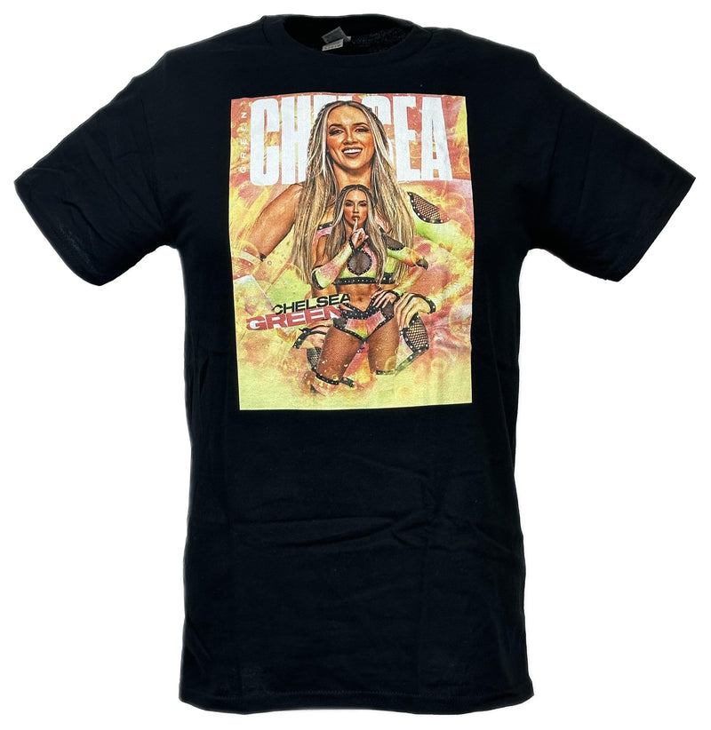 Load image into Gallery viewer, Chelsea Green Poster Print Black T-shirt by EWS | Extreme Wrestling Shirts