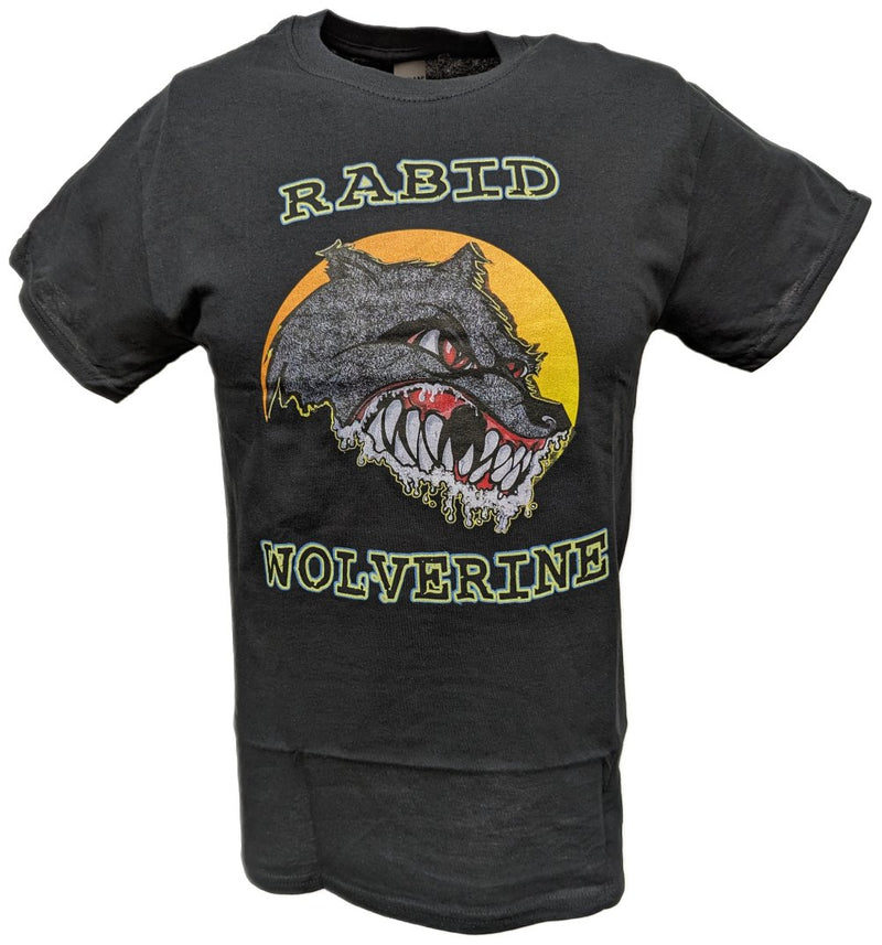 Load image into Gallery viewer, Chris Benoit WWF Rabid Wolverine Men's Black T-shirt by EWS | Extreme Wrestling Shirts
